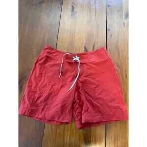 Patagonia Water Girl Swim Shorts Women's Size 8 Red With Back Pocket